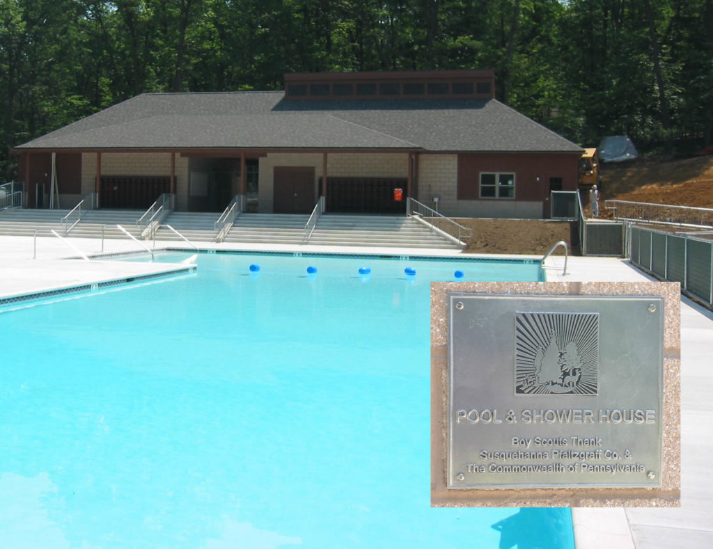 Camp Tuckahoe's swimming pool - with thanks to the generosity of Louis J. Appell, Jr.