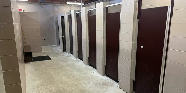 Current youth showers at Camp Tuckahoe.